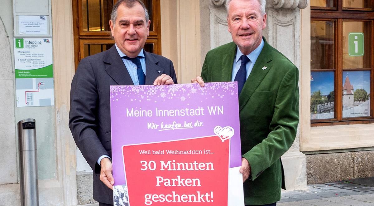 30 Minuten Parken gratis / Foto: Wiener Neustadt/Pürer
