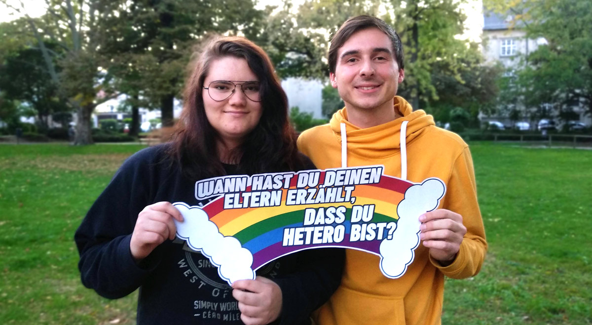 Junge Linke zum Coming Out Day / Foto: Junge Linke / Clarissa Wenninger