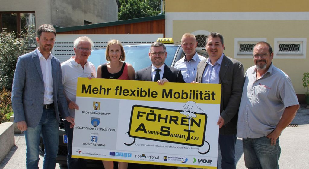 Anruf-Sammel-Taxi (AST) in der Föhrenregion gestartet