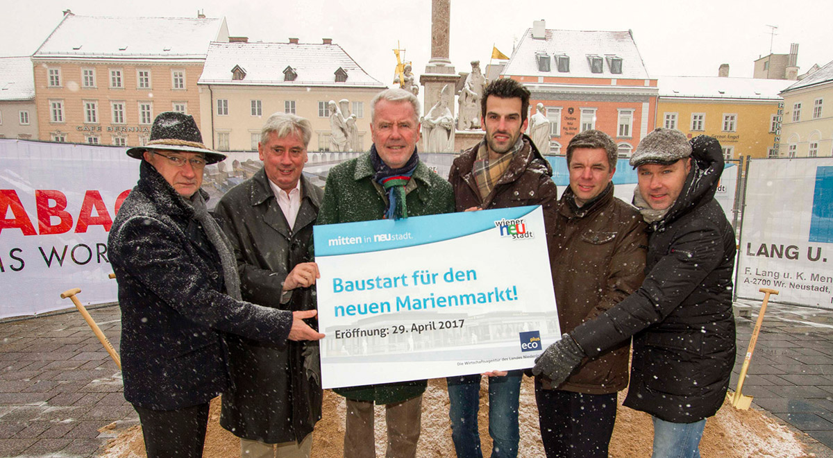 Baustart Marienmarkt / Foto: Wiener Neustadt/Weller