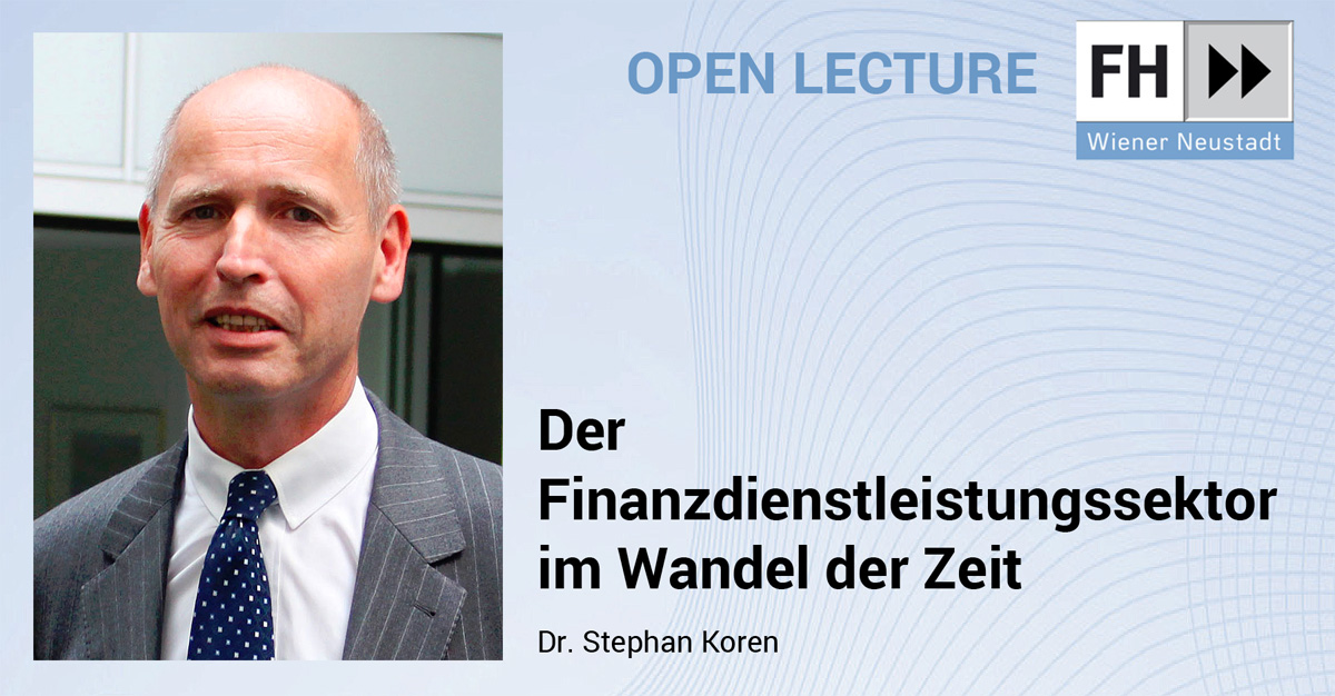 Open Lecture mit Dr. Stephan Koren / Foto: ÖVAG