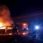 Fahrzeugbrand auf A2 / Foto: Presseteam d. FF Wr. Neustadt