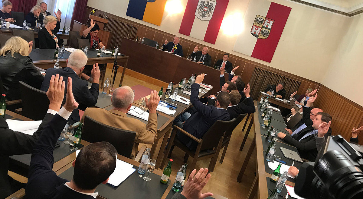 Gemeinderatssitzung Beschluss / Foto: Stadt Wiener Neustadt