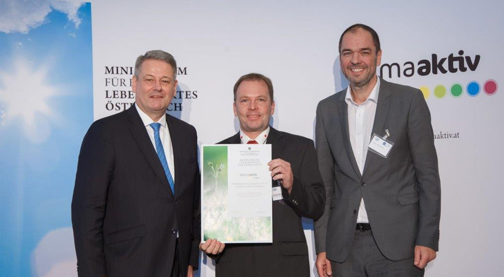 "Klima aktiv"-Auszeichnung / Foto: RKNÖ/Wr. Neustadt