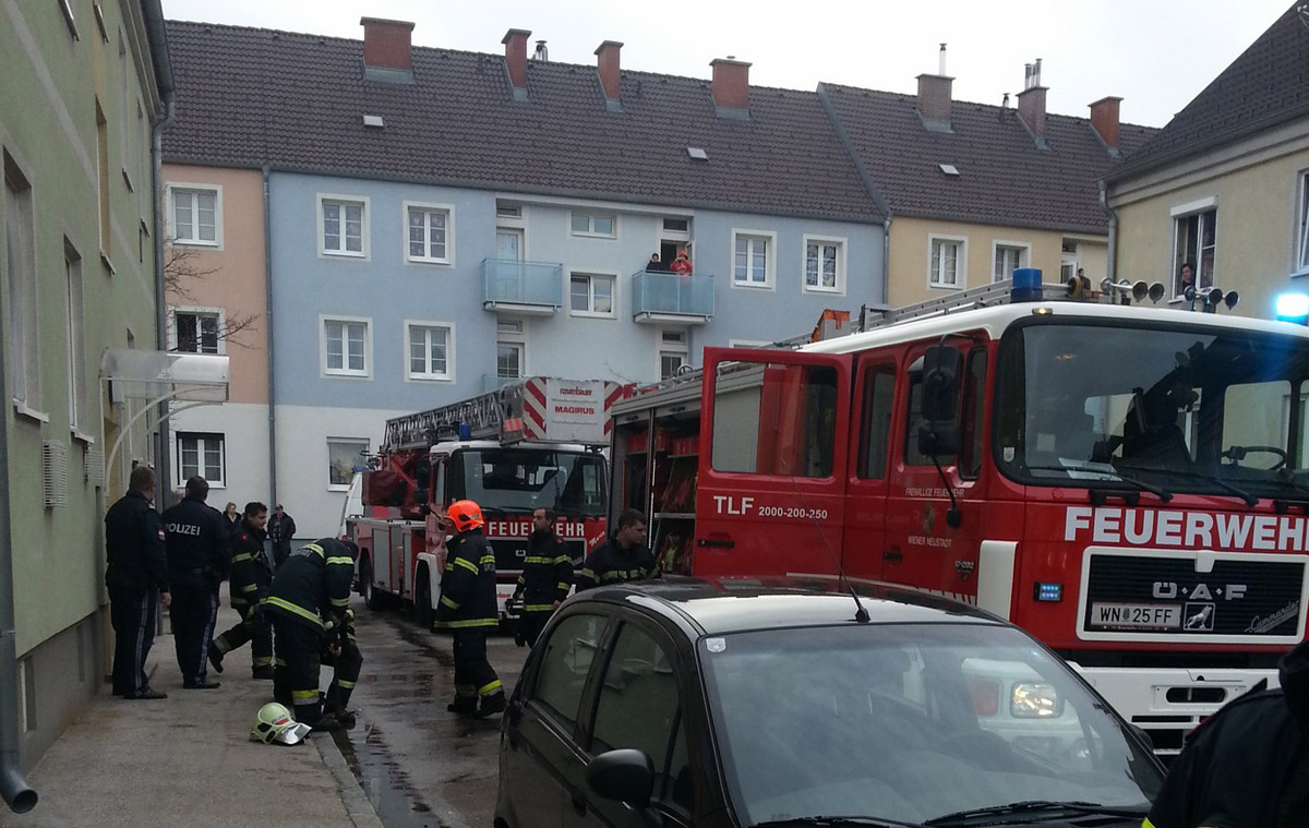 Küchenbrand im Kriegsspital / Foto: Presseteam Feuerwehr Wiener Neustadt