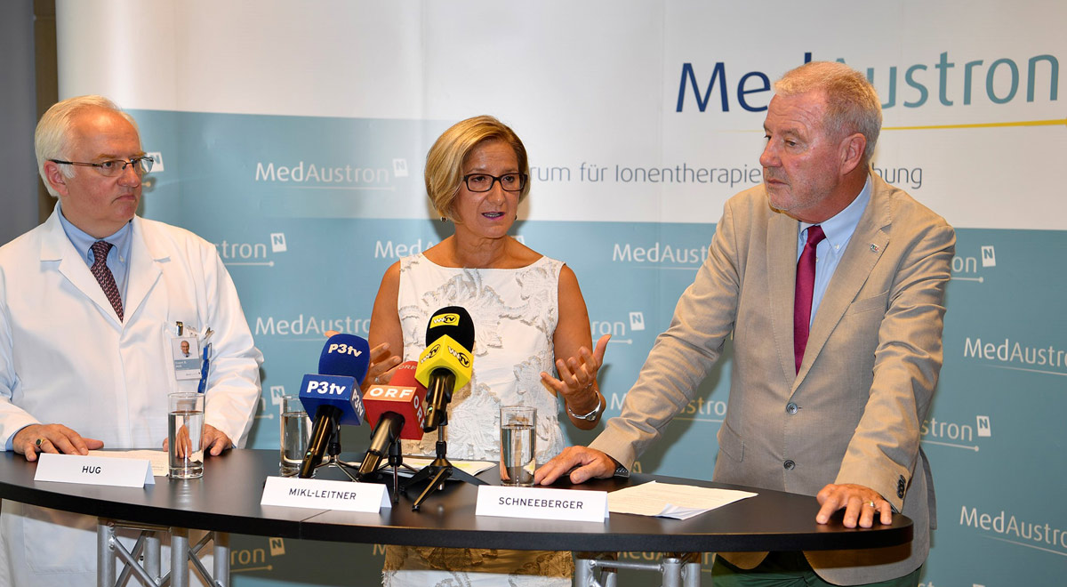 MedAustron Pressekonferenz / Foto: © NLK Reinberger
