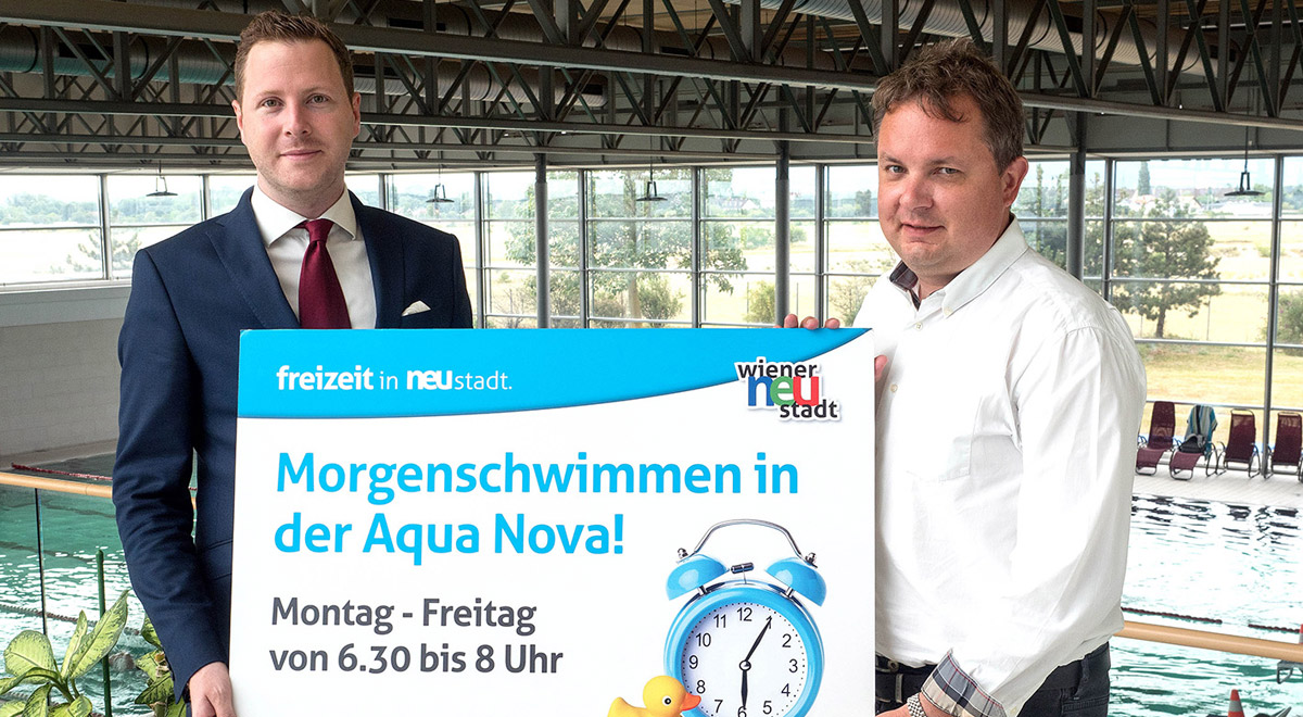Morgenschwimmen in der Aqua Nova / Foto: Wiener Neustadt/Pürer
