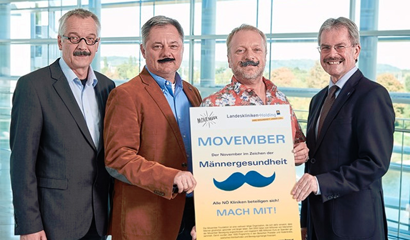 Movember im Landesklinikum / Foto: Landesklinikum