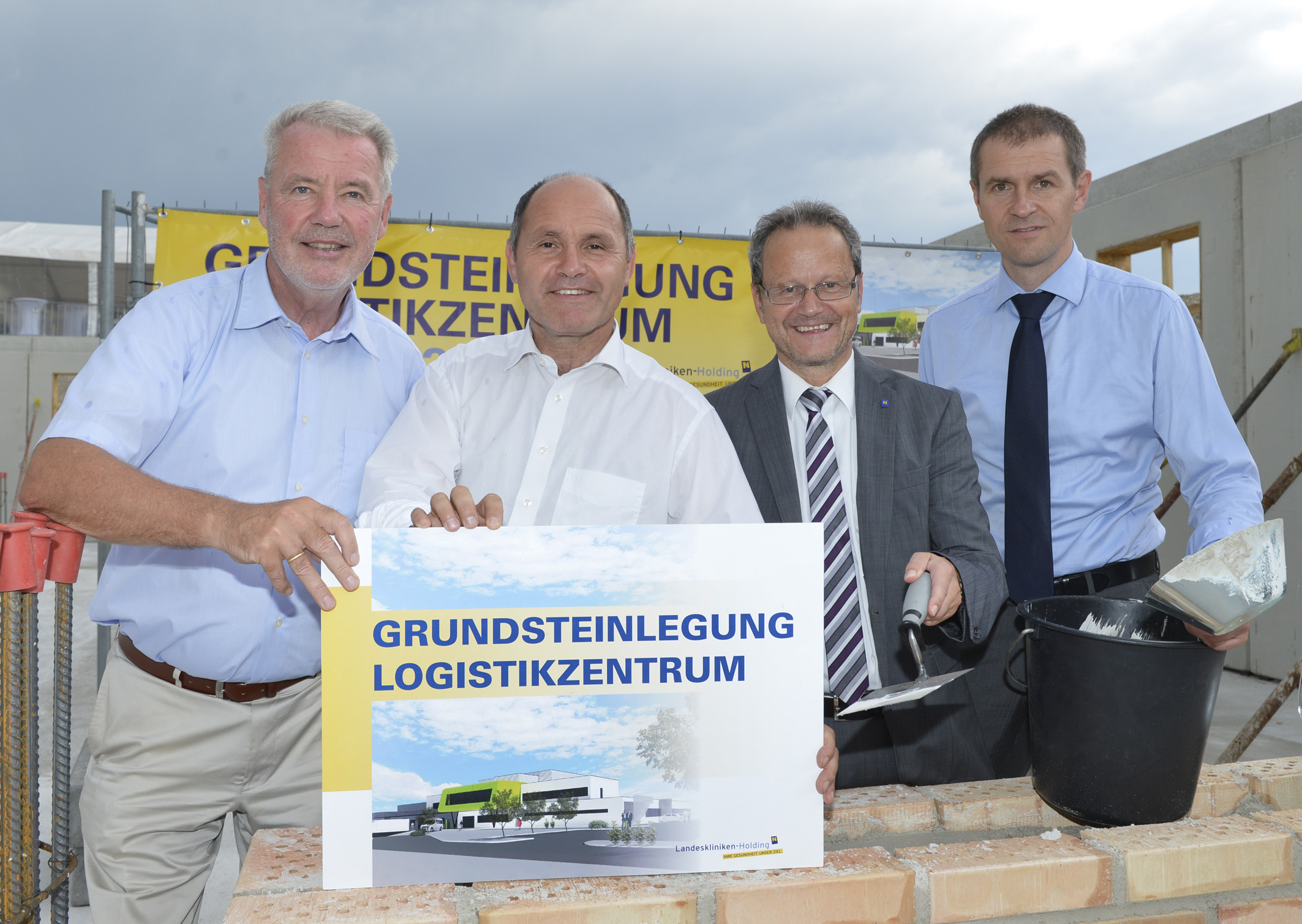 Grundsteinlegung Logistikzentrum Wiener Neustadt / Foto: NÖ Landeskliniken-Holding