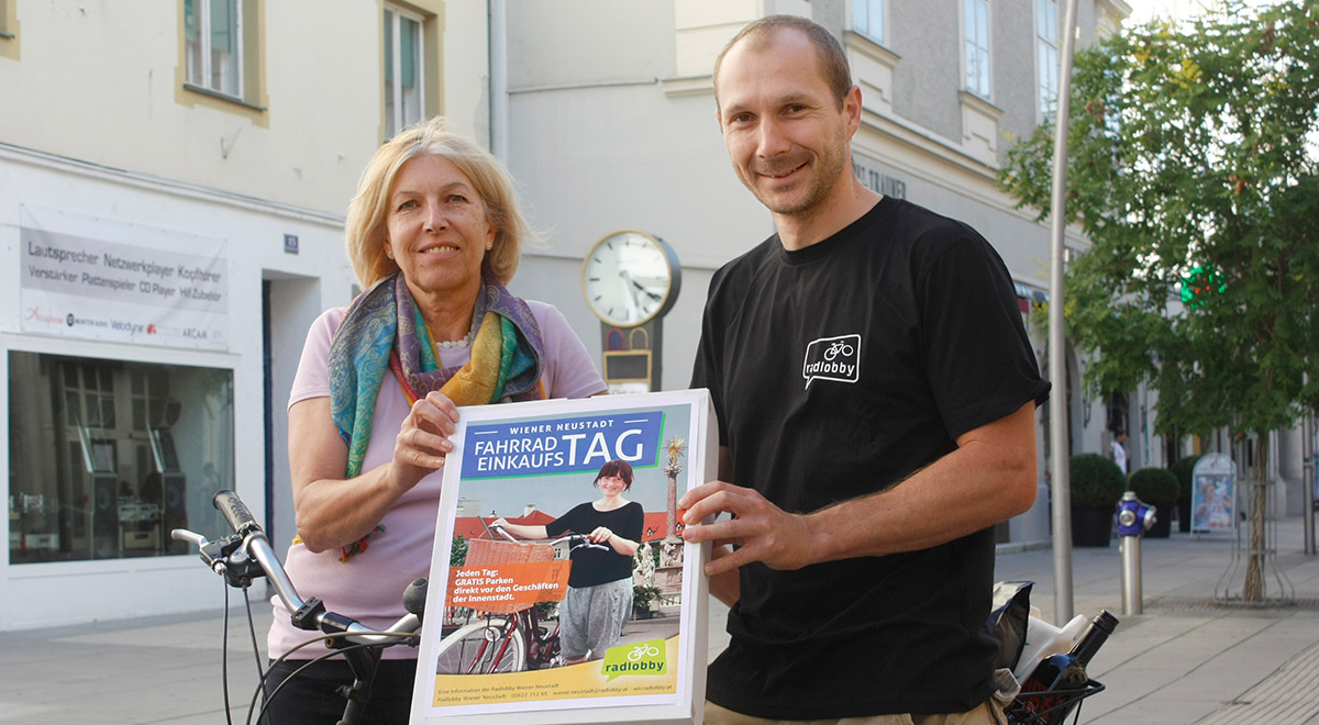 RadfahrerInnen in Wiener Neustadt / Foto: Karl Zauner / Radlobby