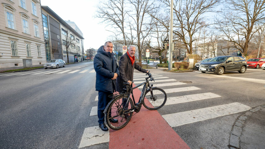 Rechtsabbieger für Radfahrer / Foto: Stadt Wiener Neustadt/Weller