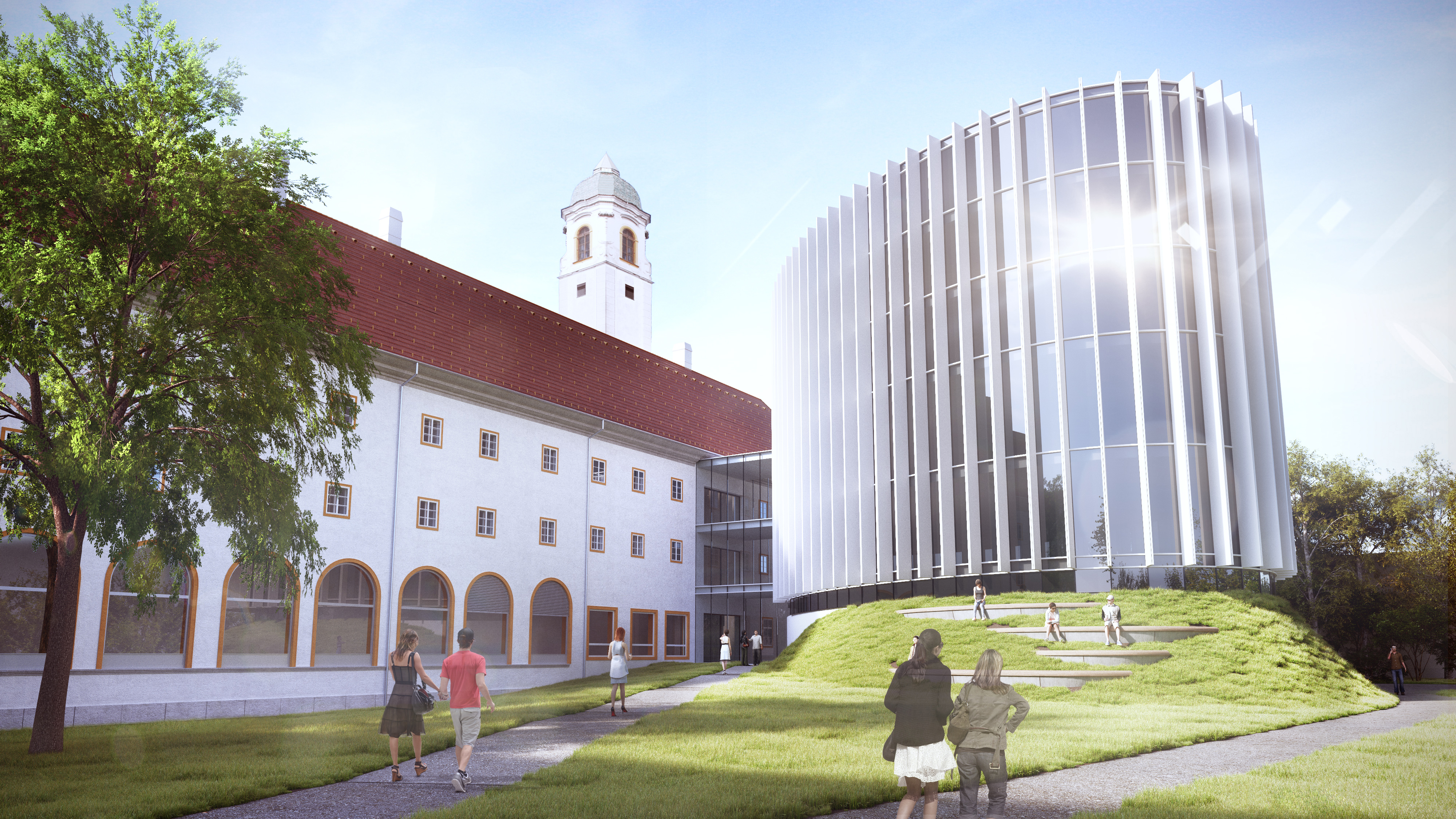 Visualisierung FH Karmeliterkirche / Foto: Architekt Scheibenreif ZT Gmbh