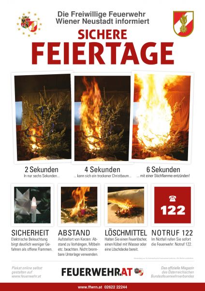 Sichere Feiertage / Foto: Presseteam Feuerwehr Wiener Neustadt