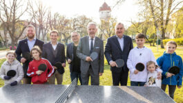 Neue Tischtennis-Tische / Foto: Stadt Wiener Neustadt/Weller
