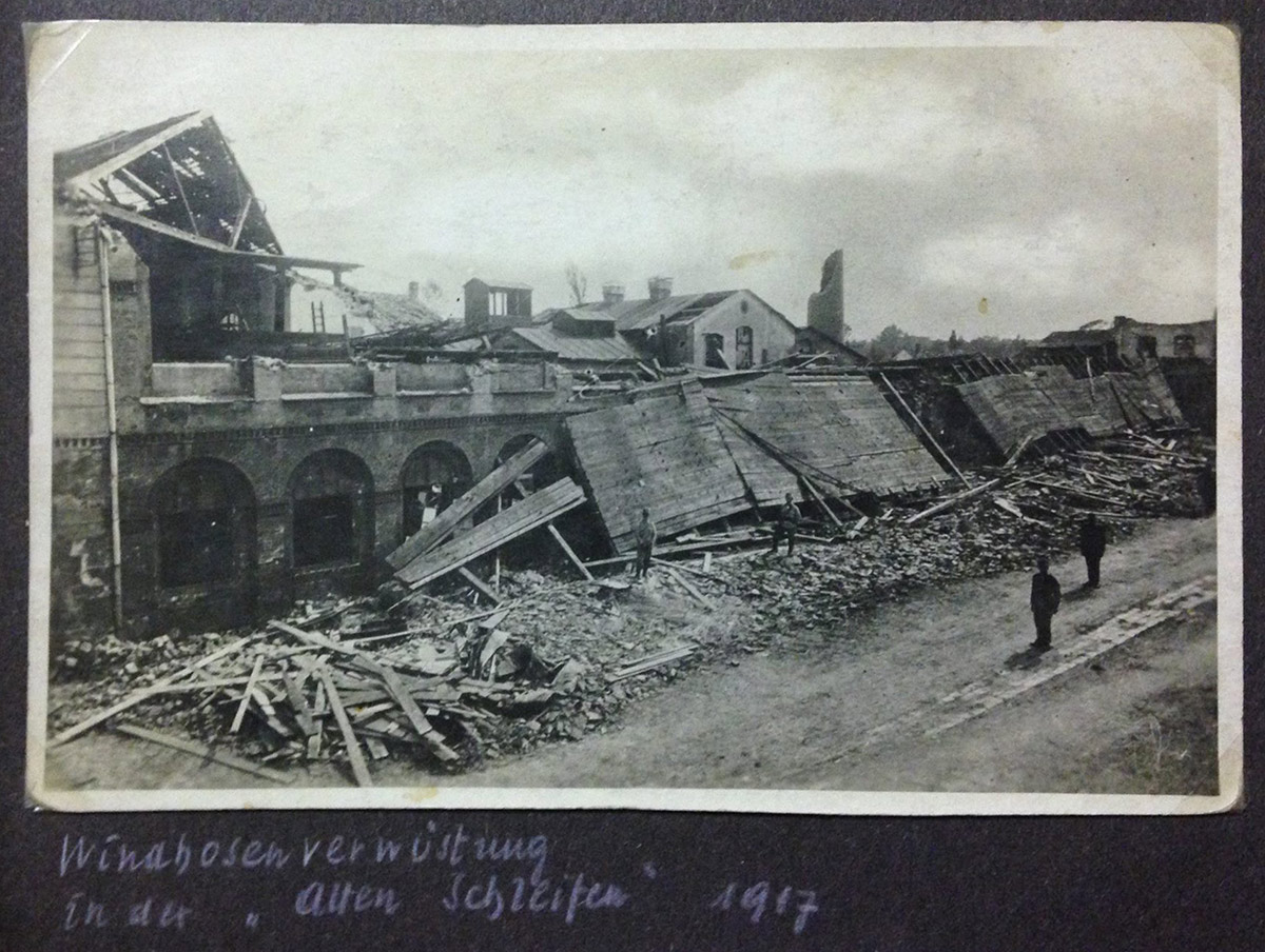 Postkarte Tornado 1916 / Foto: Postkarten/Fotos im Privatbesitz Ursula Hilmar