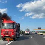 LKW Brand auf der Autobahn / Foto: Presseteam d. FF Wr. Neustadt