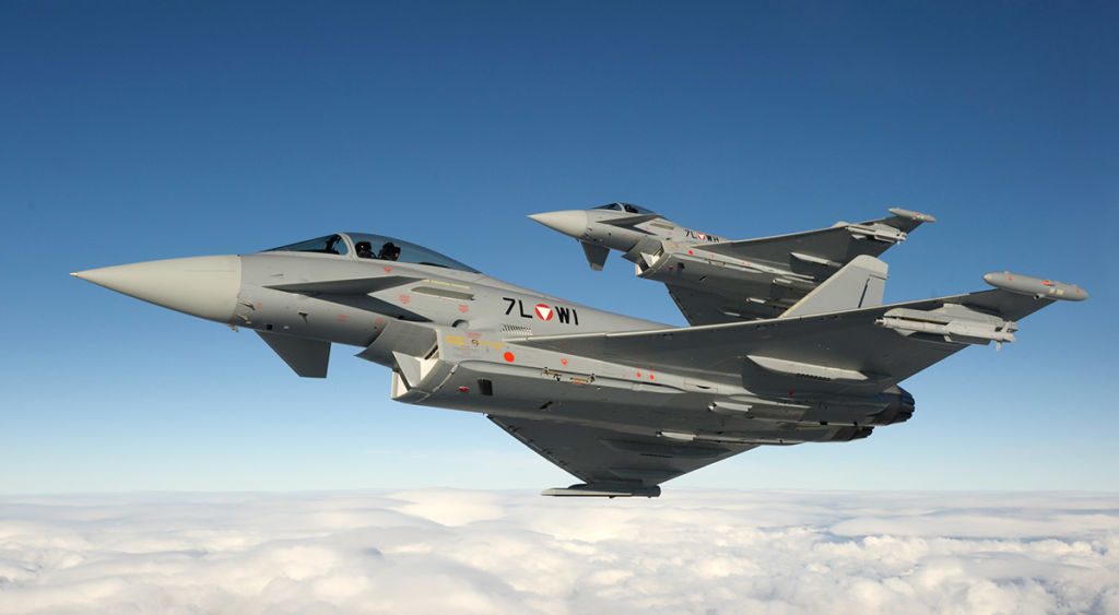 Mehrtägiges Eurofighter-Training im Überschallbereich