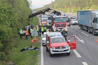 Unfall bei Wöllersdorf / Foto: Presseteam d. FF Wr. Neustadt
