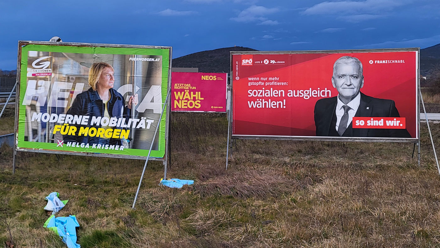 Wahlkampfplakate / Foto: Robert Mayer / wn24